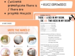 Karty pracy English Class A1 unit 3 House, ćwiczenia there is/ there are, słownictwo związane z domem, przyimki miejsca
