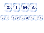 Girlanda, baner "ZIMA 21 grudnia"