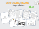 Stacje zadaniowe – ortografia (pisownia ó i u)