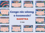 Czego nie wiemy o kosmosie? /Kosmos - GAZETKA