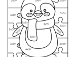Kolorowa matematyka – mnożenie ×3 z uroczym pingwinkiem!