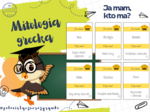Mitologia grecka. Bogowie. Mity. Ja mam, kto ma? Gra dydaktyczna