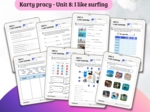 New English Adventure 3 – Unit 8: I like surfing – Karty pracy dla klasy 3
