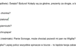 Opowieść wigilijna - Parafraza (skecz) króki SKECZ dla dzieci - przedstawienie szkolne