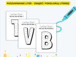 KOLOROWANIE LITEREK, LETTER HUNT, LITERKI, KREATYWNOŚĆ, ANGIELSKI