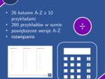 Dzielenie do 100 | matematyka | 26 kolumn