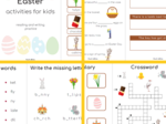 Easter writing and reading activities
