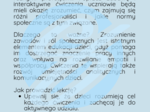 LEKCJA O ZAWODACH DLA MŁODSZYCH DZIECI TRENING UMIEJĘTNOŚCI SPOŁECZNYCH TUS
