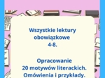 Motywy literackie - egzamin ósmoklasisty