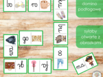 Domino podłogowe - sylaby otwarte z obrazkami