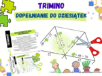 Dopełnianie do dziesiątek – układanka trimino