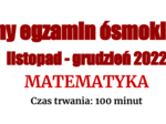 Próbny egzamin ósmoklasisty - MATEMATYKA