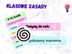 Zasady klasy - plakat na drzwi