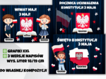 DEKORACJA XXL ŚWIĘTO KONSTYTUCJI 3 MAJA