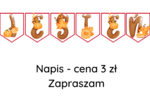 Napis - Jesień - girlanda - Promocja tylko 3 zł