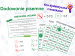 Dodawanie pisemne - gra dydaktyczna.