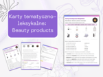 Karty tematyczno-leksykalne: Świat Beauty - kosmetyki, biżuteria, perfumy