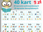 Karty klamerkowe- nauka czytania