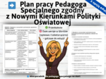 Plan pracy pedagoga specjalnego w przedszkolu