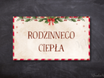 Życzenia świąteczne - gazetka na Boże Narodzenie