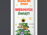 KLASA IIIC (wpisz swoją) ŻYCZY WESOŁYCH ŚWIĄT! - DEKORACJA NA DRZWI/GAZETKĘ!