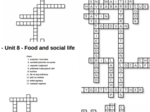 Brainy 7 – Unit 8 – krzyżówki – Food and health/Food and social life/Other