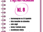 Program zajęć wyrównawczych z języka polskiego dla kl. 8