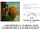 TEKST Z LUKAMI — „Opowieści z Narnii: Lew, czarownica i stara szafa”