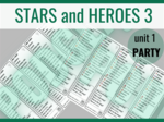 Stars and Heroes 3 unit 1 PARTY – zakładki do książki