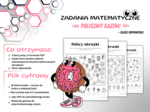 Zadania matematyczne dla klas 0-3 i przedszkola, liczenie takich samych obrazków, koncentracja