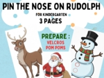 Pin the nose on Rudolph gra ruchowa