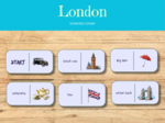 London Landmarks and Symbols - Domino. Symbole i Zabytki Londynu. 2 wersje. Zywkła. Kod QR