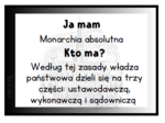 „Ja mam, kto ma” – Od absolutyzmu do republiki