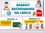 ZASADY ZACHOWANIA NA LEKCJI – 13 uniwersalnych zasad dla każdego nauczyciela / PDF DO DRUKU
