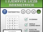 Domino - Dzielenie dodatnich i ujemnych liczb dziesiętnych | matematyka