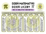 Matematyczne cytaty "do urywania" / Dzień matematyki / Dzień liczby PI