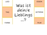 Gra "Was ist dein Lieblings...?"