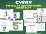 CYFRY- materiały do wprowadzania i nauki cyfr