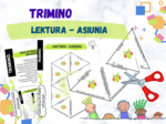Lektura Asiunia – układanka trimino w dwóch wersjach