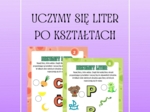 UCZYMY SIĘ LITER PO KSZTAŁTACH