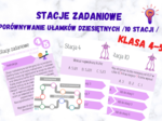 Stacje zadaniowe – PORÓWNYWANIE UŁAMKÓW DZIESIĘTNYCH klasa 4-5