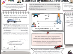 II zasada dynamiki Newtona; karta pracy; fizyka, SP.
