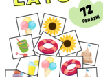 Gra MEMORY „Lato” / wakacje– 72 różne obrazki! Gotowa do druku/ świetna zabawa