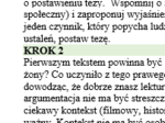 WYPOWIEDŹ ARGUMENTACYJNA W LICEUM PODPOWIEDZI DO PRACY SAMODZIELNEJ Makbet