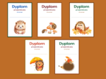 DZIEŃ JEŻA – dyplomy – 11 wersji – biblioteka – świetlica