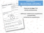 Fizyka 7 i 8. Karta pracy. BUDOWA ATOMU. Elektrostatyka.