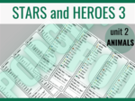 Stars and Heroes 3 unit 2 ANIMALS – zakładki do książki