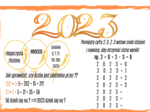 Nowy Rok 2023 - karta pracy - łamigłówki