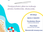 Angielski: Wakacyjny kurs na poziomie A2 dla uczniów w wieku 13-16 lat