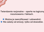 Prezentacja: Twierdzenia Racjonalne i Emocjonalne w Komunikacji Interpersonalnej TUS